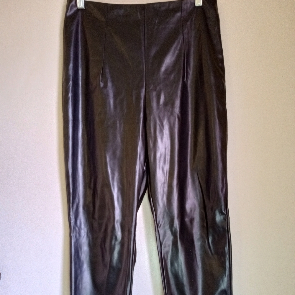 Princess Polly vegan leather pants womens size 10.